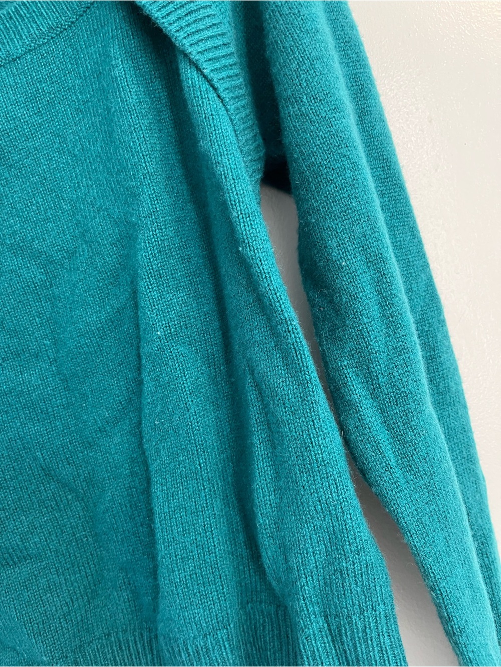 PAIGE Cherise Teal blue green cut out Turtleneck Sweater women’s size small - Picture 6 of 7